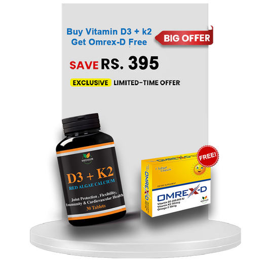 Buy Vitamin D3 + k2 Get Omrex-D Free