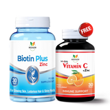 Buy Biotin Plus & Zinc Get Vitamin C Free